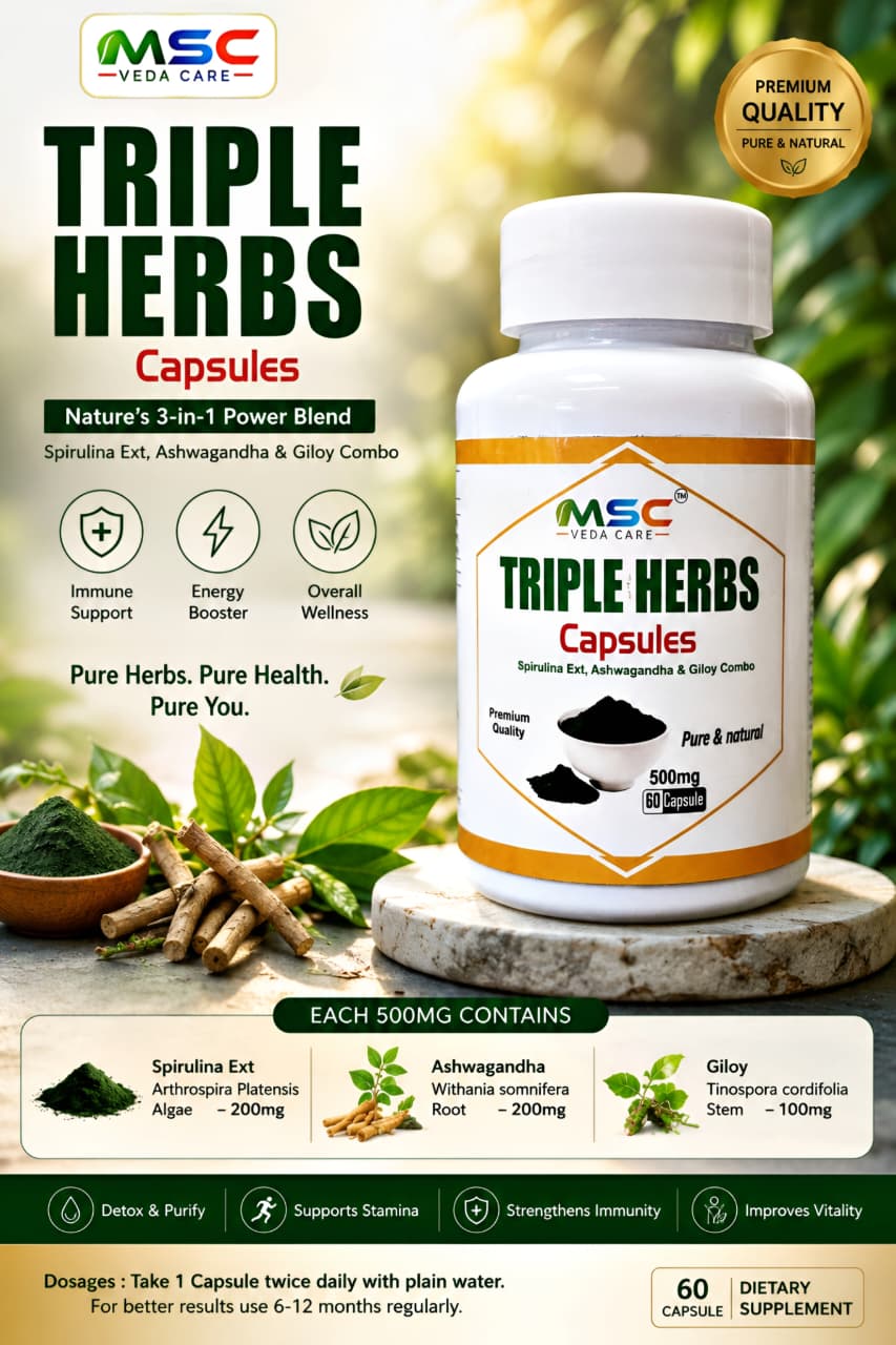 TRIPLE HERBS CAPSULE 500MG